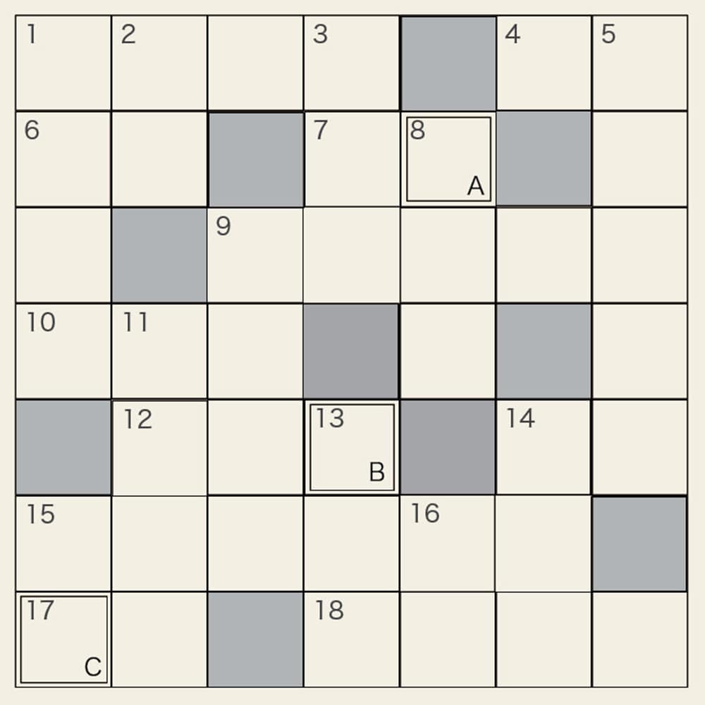 シャフトのクロスワードパズル 第２弾