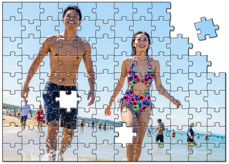 御宿町で遊んだ想い出をオリジナルパズルに！　オリジナルジグソーパズル