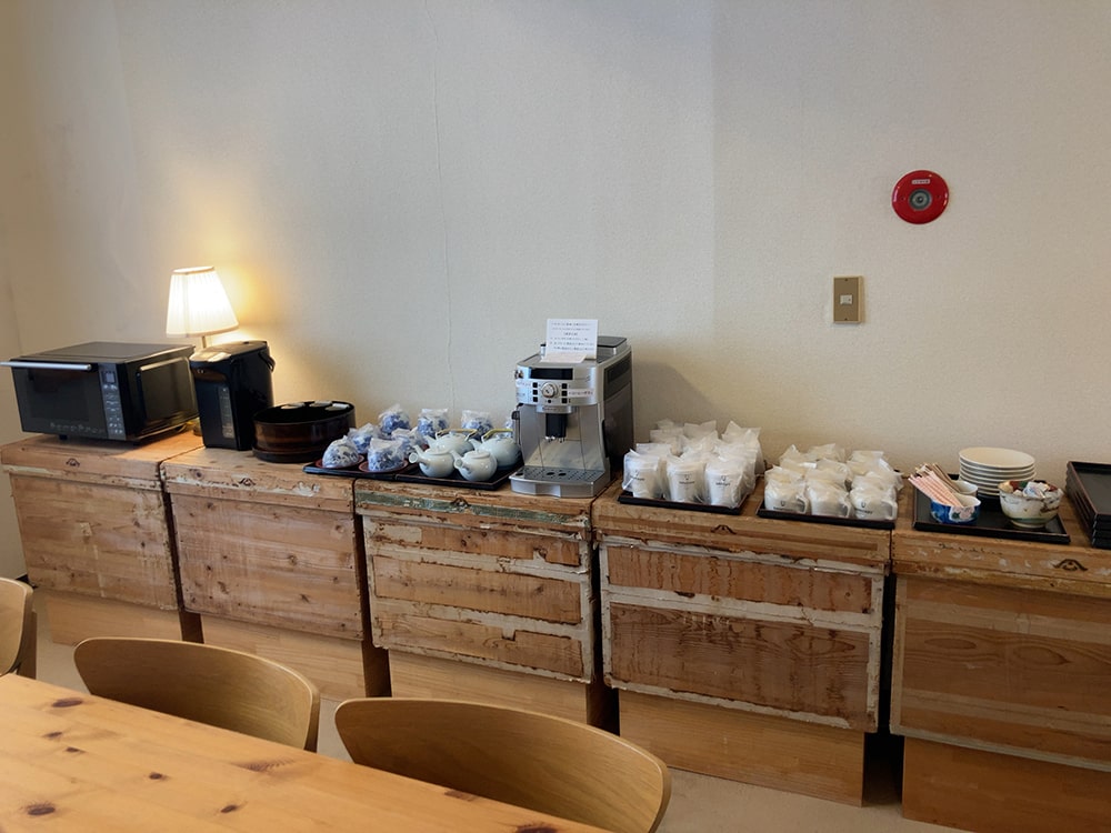 御宿 海楽 セルフサービスのウェルカムドリンク