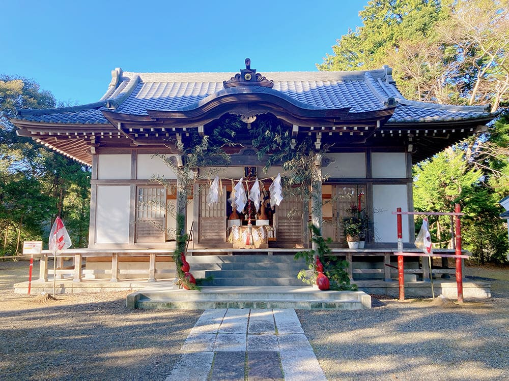御宿町 春日神社 飾り付け