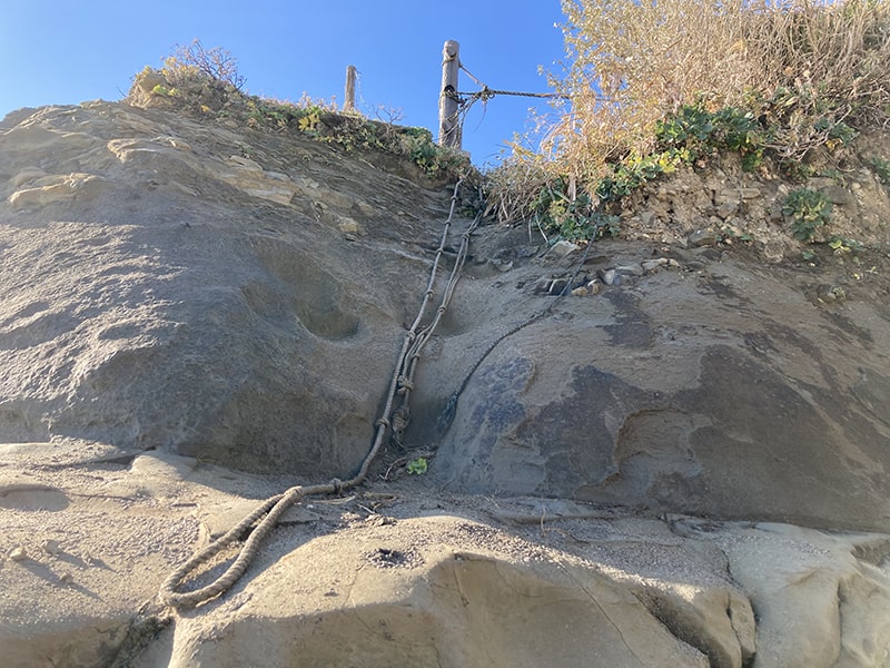 ドン・ロドリゴ上陸地　ロープ
