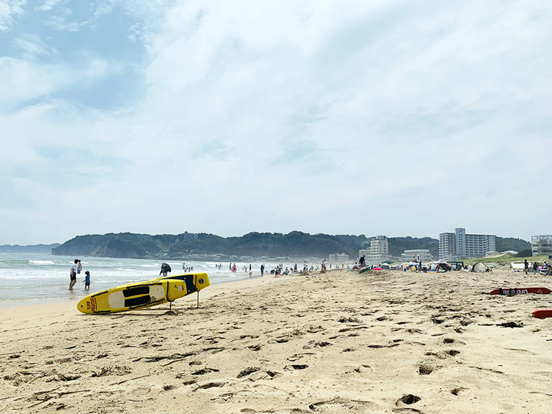 御宿海開き 沢山の海水浴客