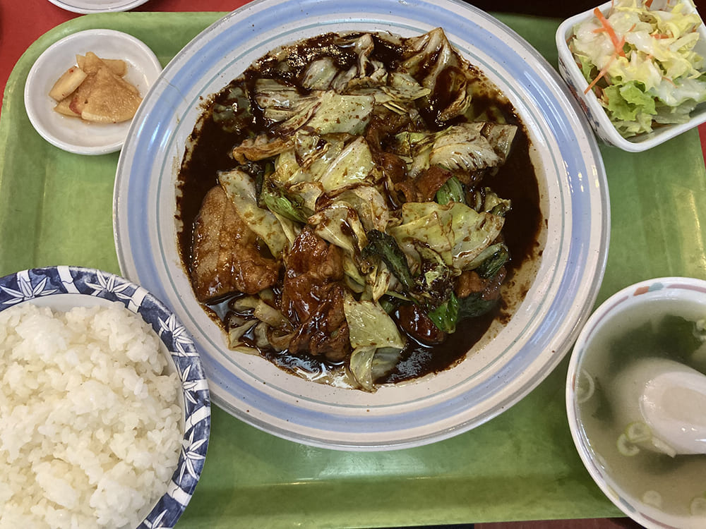御宿町 チャイナ ホイコーロー定食