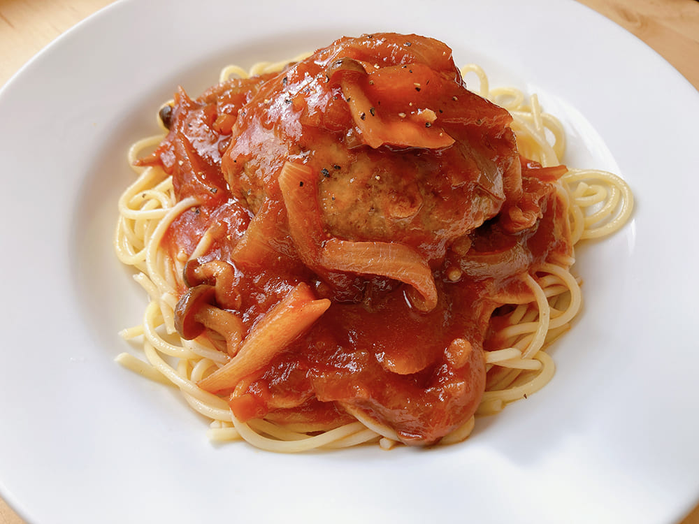 御宿町 カフェ はらどけい 煮込みハンバーグパスタ