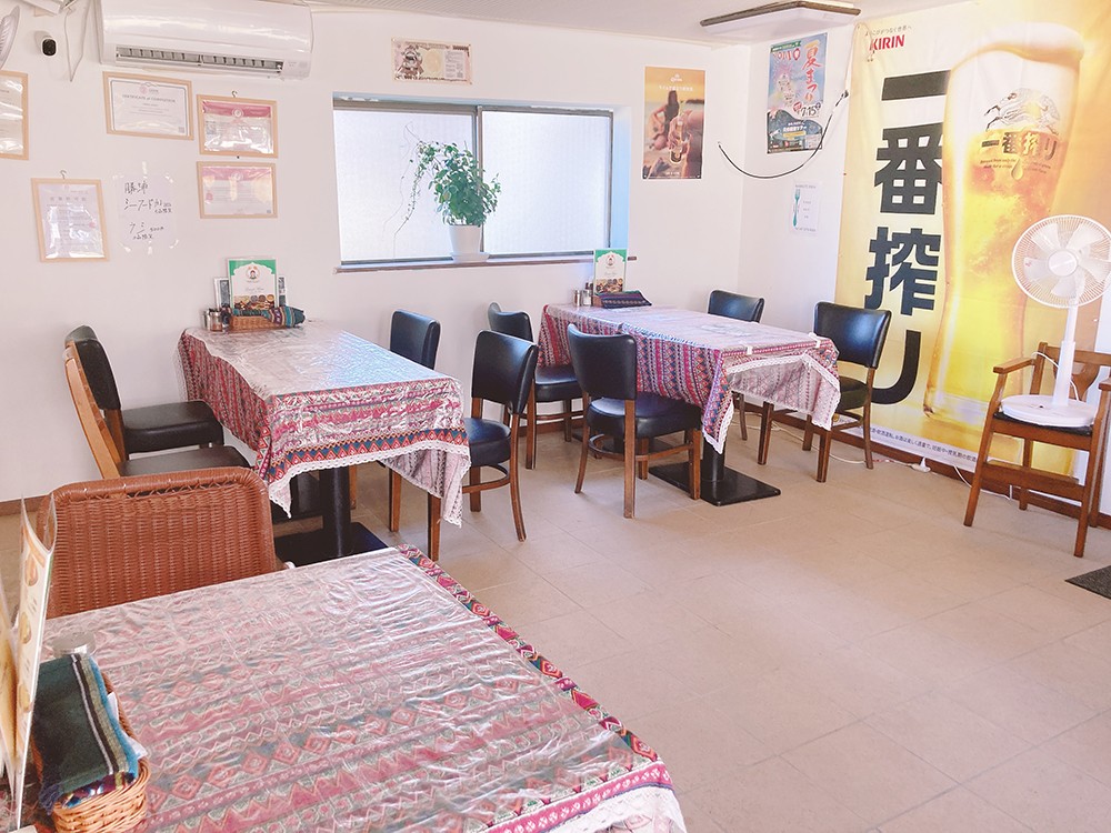 御宿町 ナマステ インディア 店内