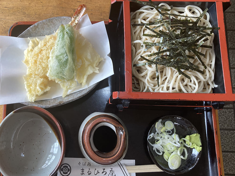 御宿町 まるひろ庵 天ぷらそば