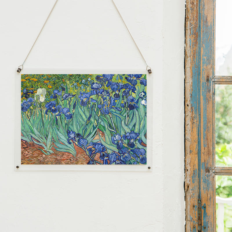 「アイリス（フィンセント・ファン・ゴッホ）」パズルをインテリアとして飾る