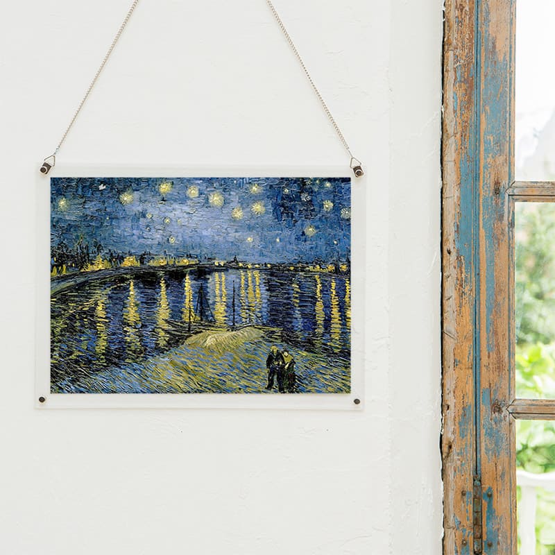 「ローヌ川の星月夜（フィンセント・ファン・ゴッホ）」パズルをインテリアとして飾る