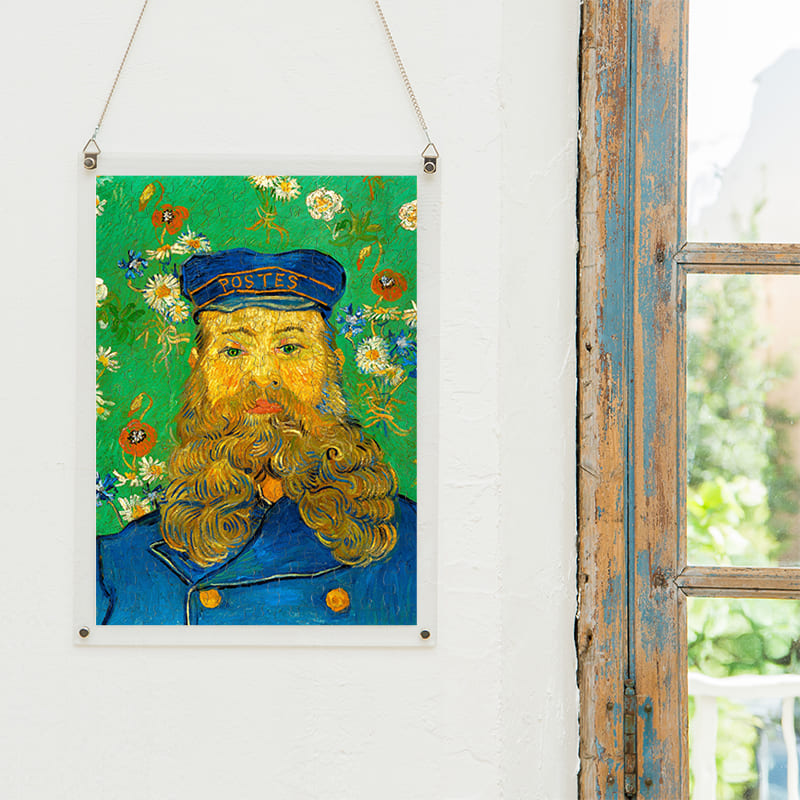 「郵便配達人ジョゼフ・ルーラン（フィンセント・ファン・ゴッホ）」パズルをインテリアとして飾る