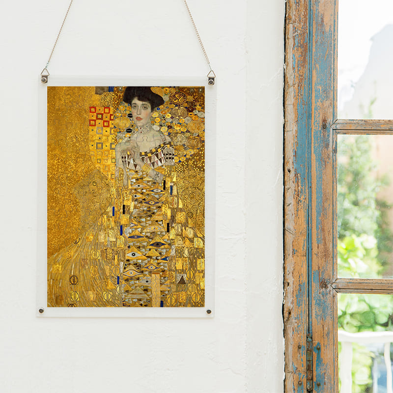 「アデーレ・ブロッホ＝バウアーの肖像１（グスタフ・クリムト）」パズルをインテリアとして飾る