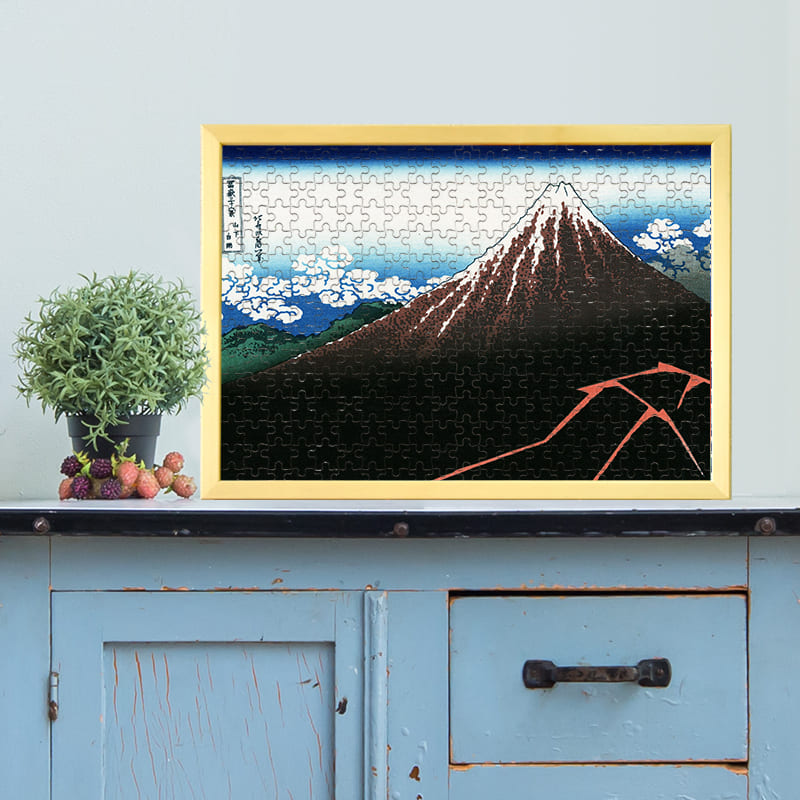 あの「富嶽三十六景 山下白雨（葛飾北斎）」がジグソーパズルに