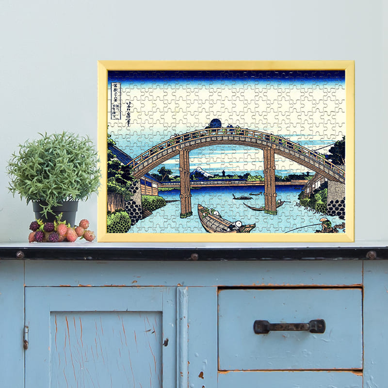 富嶽三十六景 深川万年橋下（葛飾北斎）