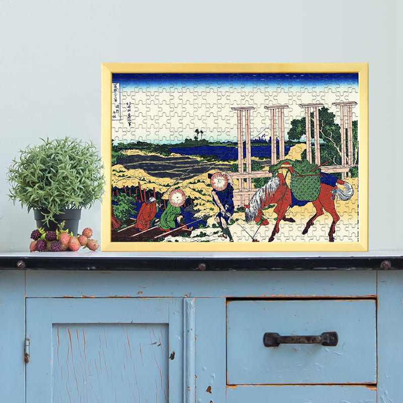 富嶽三十六景 武州千住（葛飾北斎）