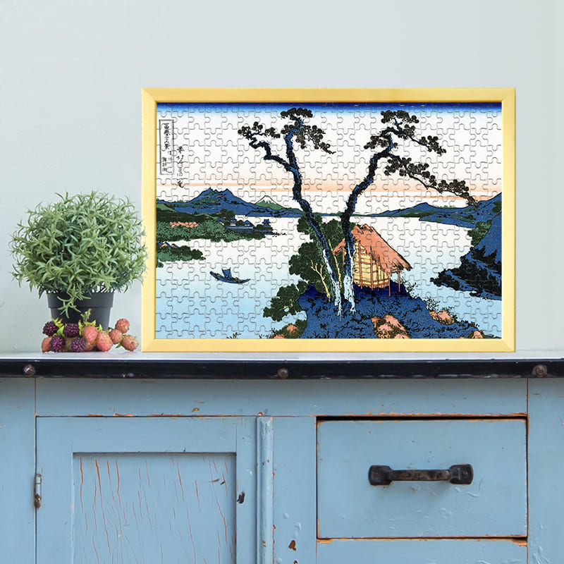 富嶽三十六景 信州諏訪湖（葛飾北斎）