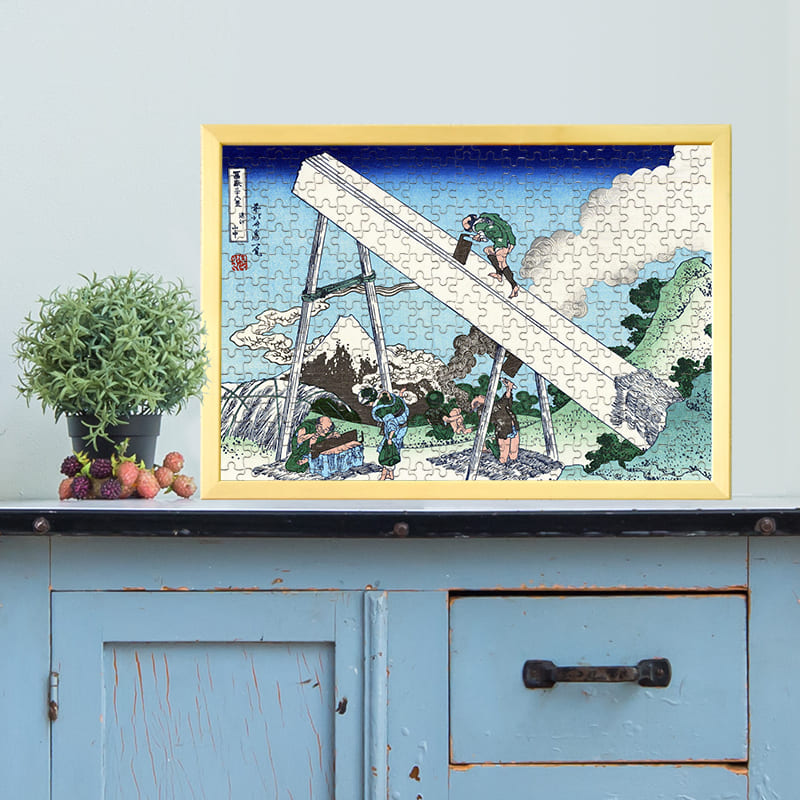 富嶽三十六景 遠江山中（葛飾北斎）