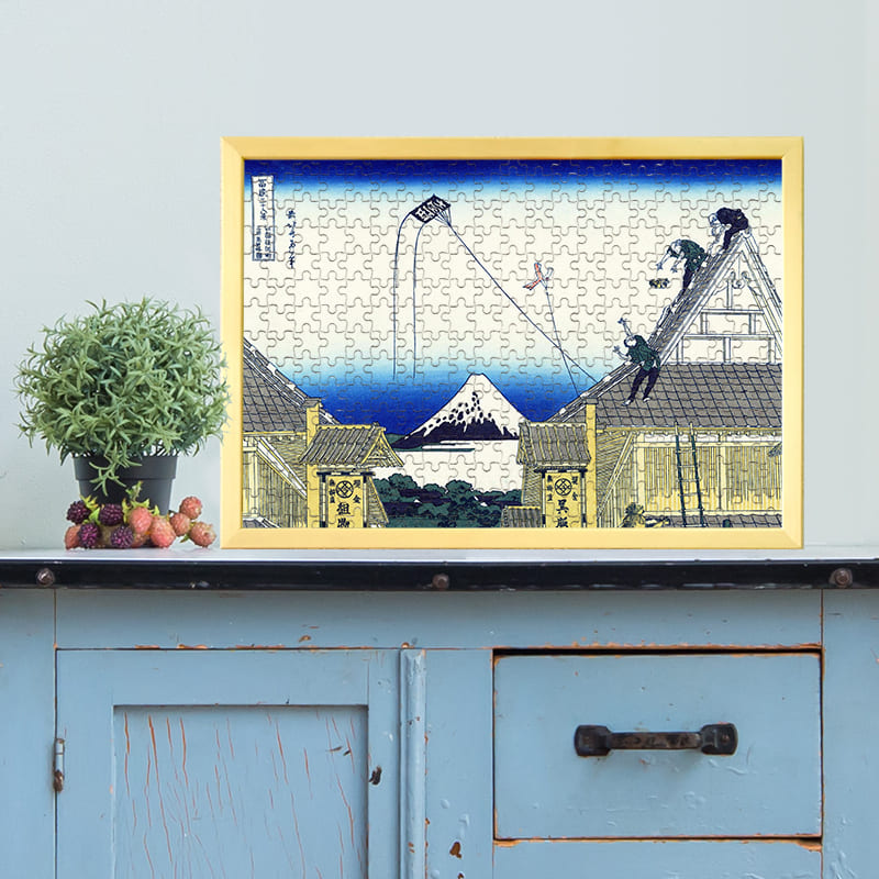 富嶽三十六景 江都駿河町三井見世略圖（葛飾北斎）