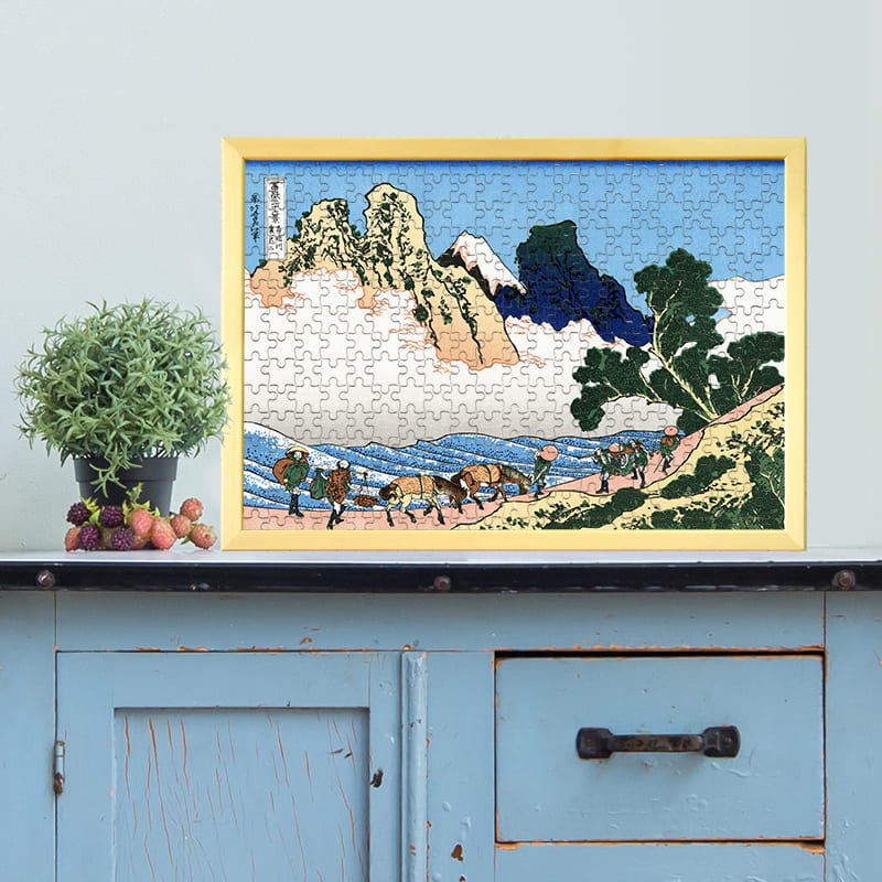 富嶽三十六景 身延川裏不二（葛飾北斎）