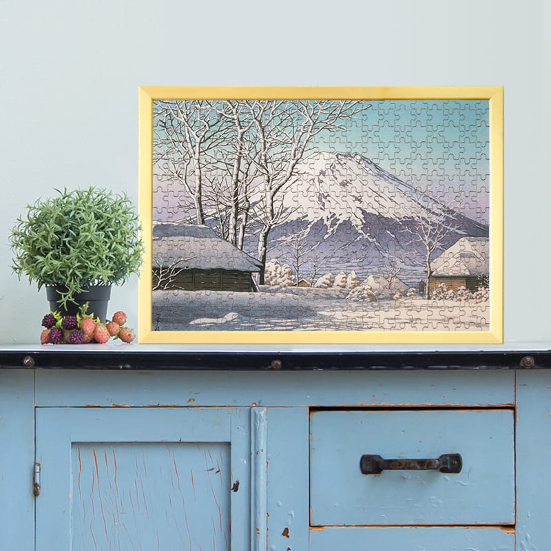 あの「冨士之雪晴（忍野附近）（川瀬巴水）」がジグソーパズルに