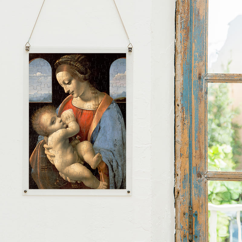 「リッタの聖母（レオナルド・ダ・ヴィンチ）」パズルをインテリアとして飾る