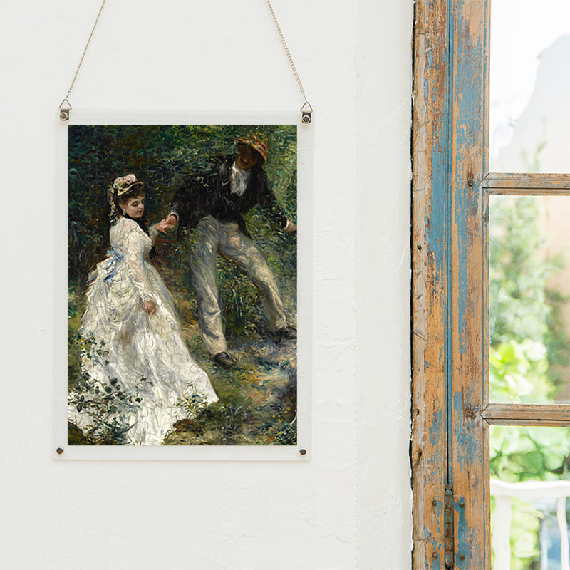 「散歩道（ピエール＝オーギュスト・ルノワール）」パズルをインテリアとして飾る