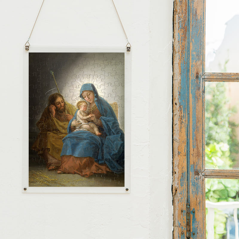 「聖家族（フランシスコ・デ・ゴヤ）」パズルをインテリアとして飾る
