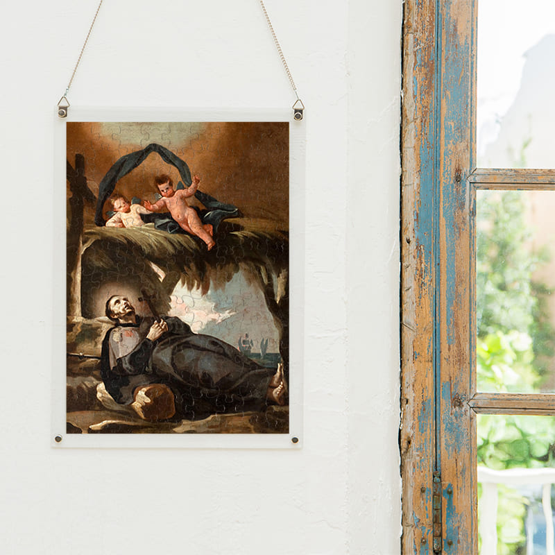 「聖フランシスコ・ザビエルの死（フランシスコ・デ・ゴヤ）」パズルをインテリアとして飾る