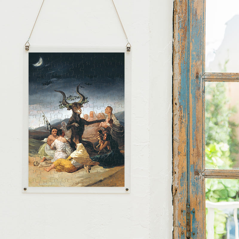 「魔女の夜宴（フランシスコ・デ・ゴヤ）」パズルをインテリアとして飾る