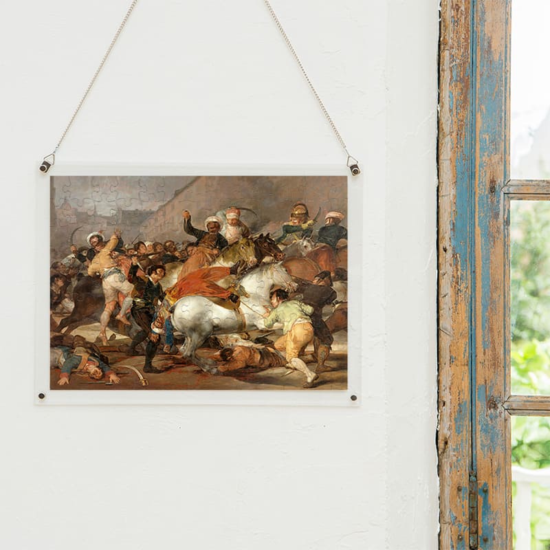 「1808年5月2日、エジプト人親衛隊との戦闘（フランシスコ・デ・ゴヤ）」パズルをインテリアとして飾る