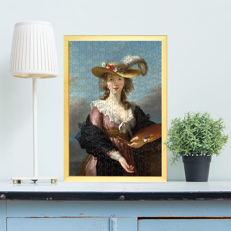 麦藁帽子をかぶった自画像（エリザベート・ルイーズ・ヴィジェ・ルブラン）