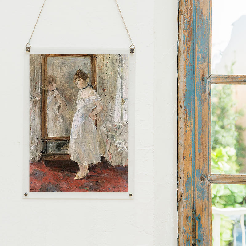 「プシュケの鏡（ジェームズ・マクニール・ホイッスラー）」パズルをインテリアとして飾る