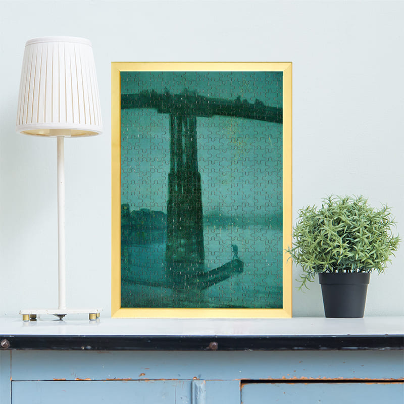 青と金のノクターン-オールド・バターシー・ブリッジ（ジェームズ・マクニール・ホイッスラー）