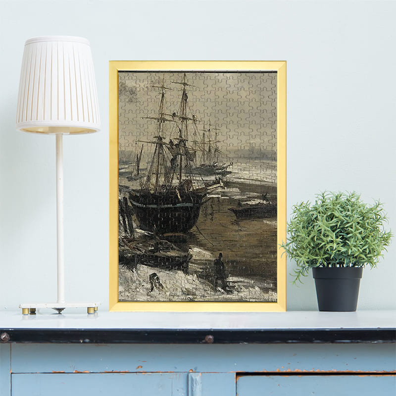 氷の中のテムズ川（ジェームズ・マクニール・ホイッスラー）