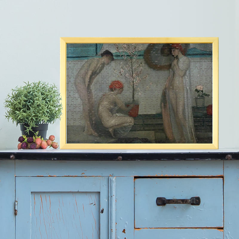 ３人の少女：ピンクと灰色（ジェームズ・マクニール・ホイッスラー）