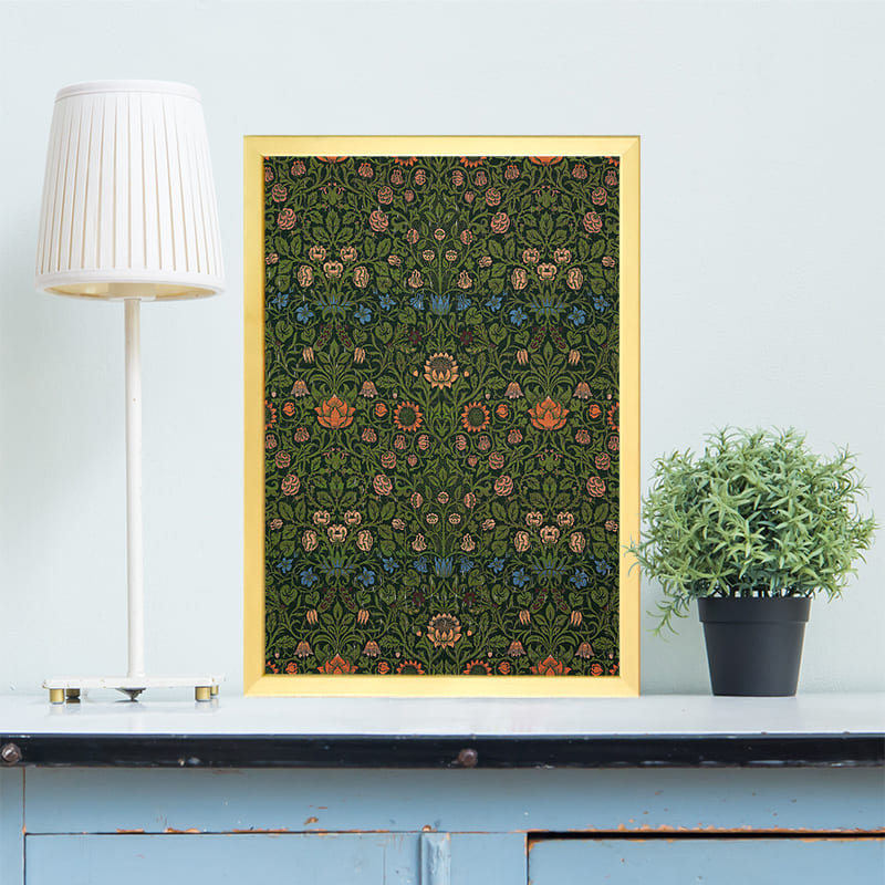 スミレとオダマキ（ウィリアム・モリス）