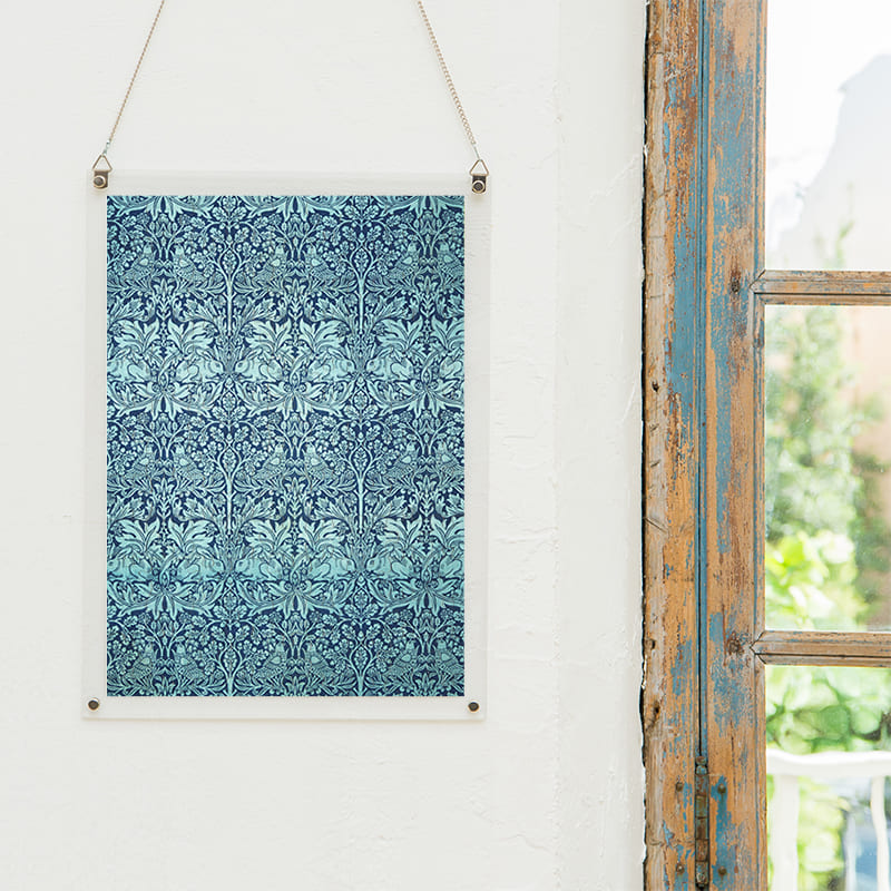 「ブレア・ラビット（ウィリアム・モリス）」パズルをインテリアとして飾る