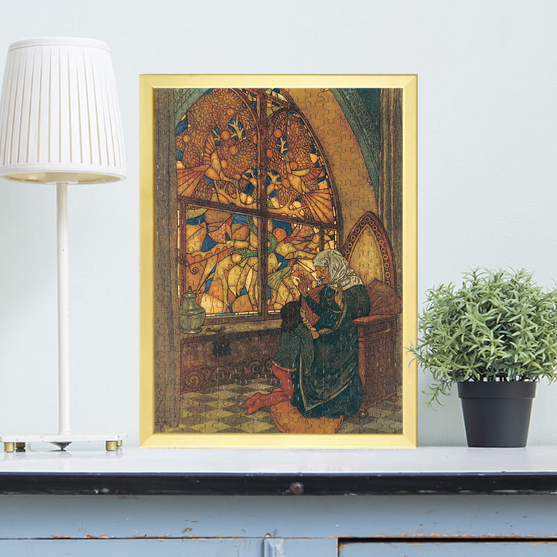 「おばあさんからパラダイスの園の話を聞く王子（エドマンド・デュラック）（エドマンド・デュラック）」がジグソーパズルに