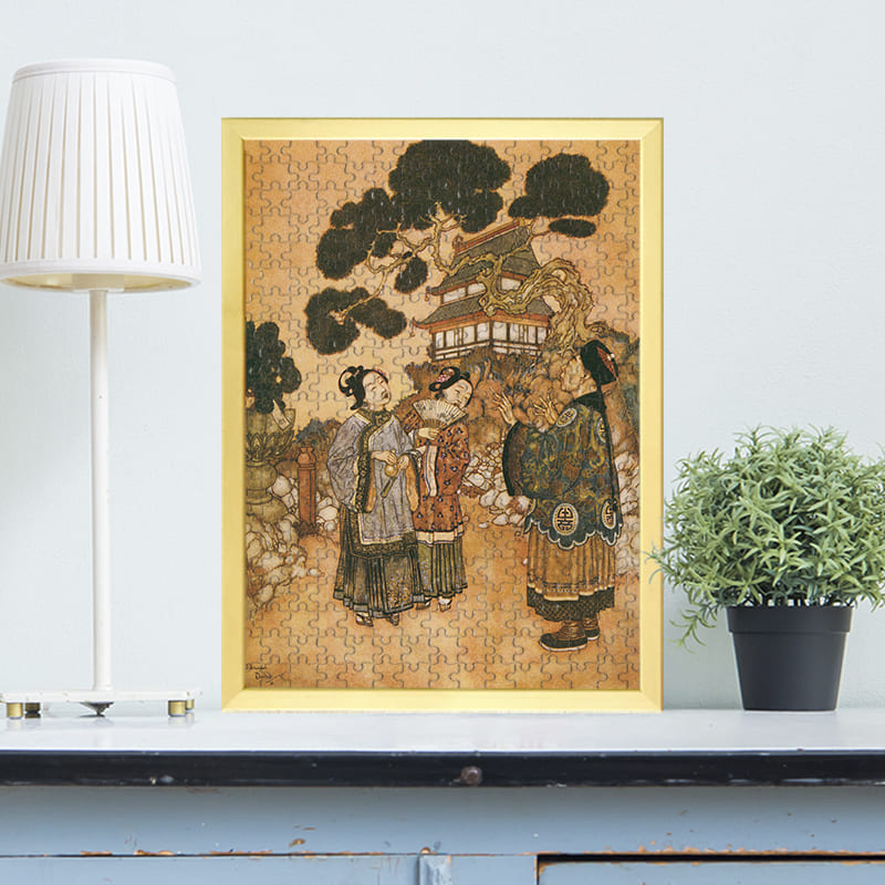 「さよなきどりの鳴き声をマネする宮廷の人々（エドマンド・デュラック）（エドマンド・デュラック）」がジグソーパズルに