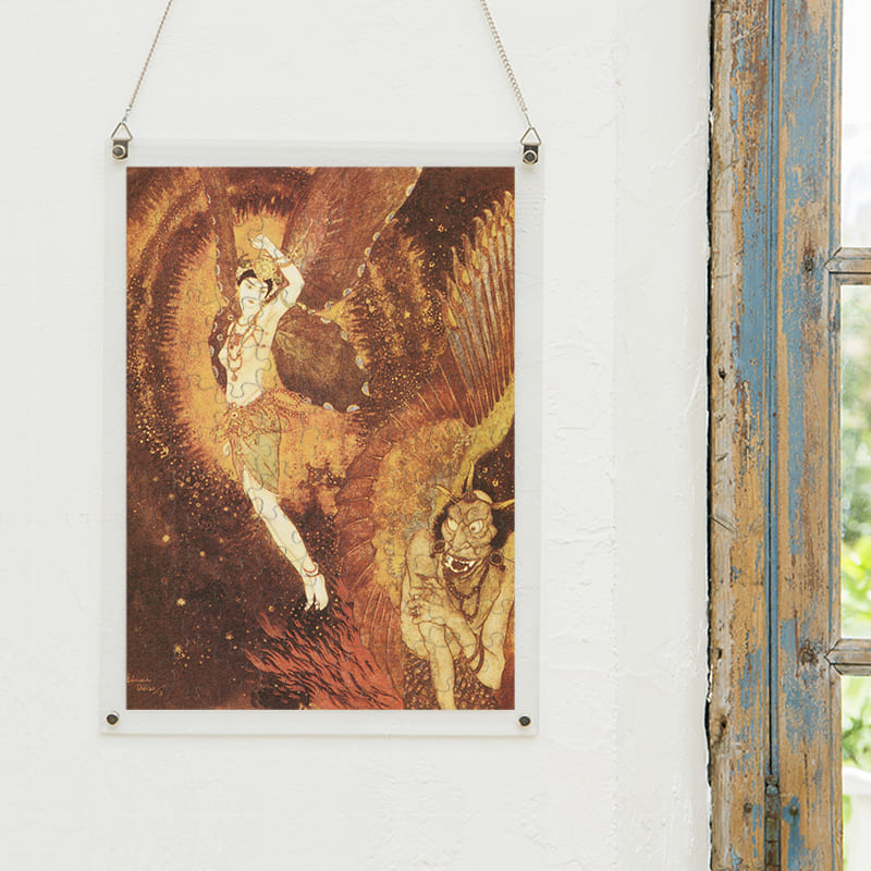 「マイムーネとダーナッシュ（エドマンド・デュラック）（エドマンド・デュラック）」パズルをインテリアとして飾る