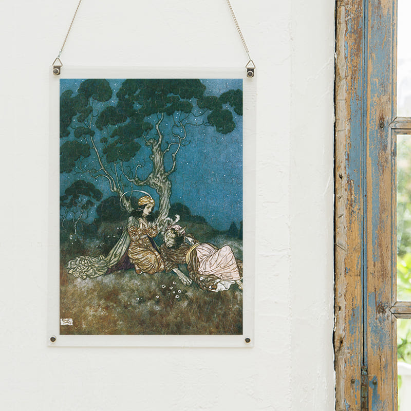 「死のうとする野獣に愛を告げるラ・ベル（エドマンド・デュラック）（エドマンド・デュラック）」パズルをインテリアとして飾る