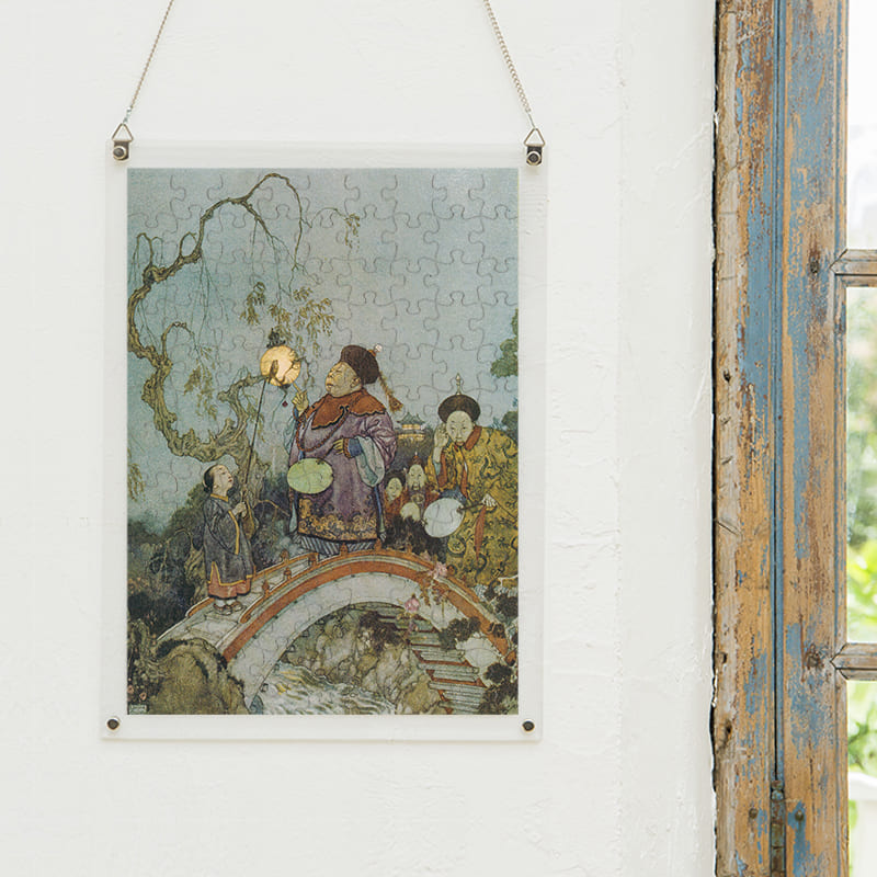 「侍従長にさよなきどりを探させる中国の皇帝（エドマンド・デュラック）（エドマンド・デュラック）」パズルをインテリアとして飾る