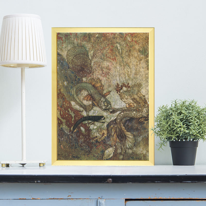 人魚の王と魚たち（エドマンド・デュラック）