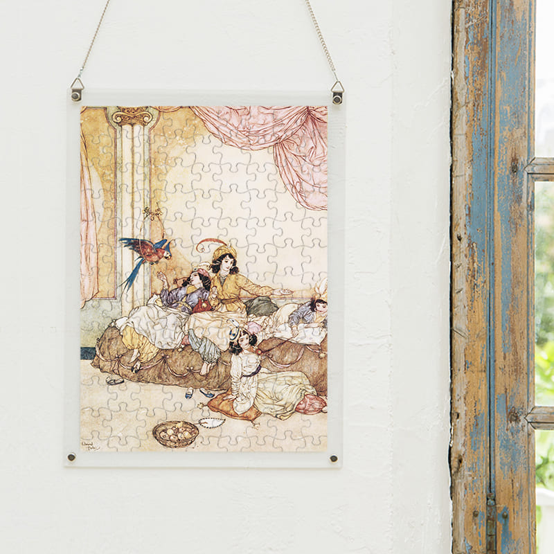 「青髭の豪華な家で暮らす妻たち（エドマンド・デュラック）（エドマンド・デュラック）」パズルをインテリアとして飾る