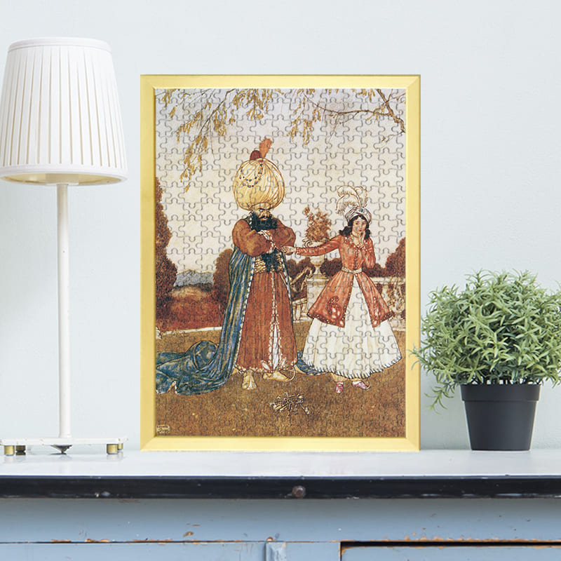 「前の妻たちの死体を見た新妻と責め立てる青髭（エドマンド・デュラック）（エドマンド・デュラック）」がジグソーパズルに