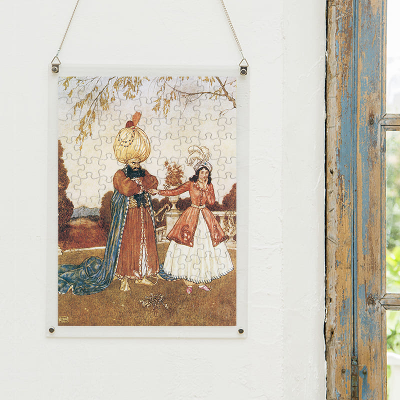 「前の妻たちの死体を見た新妻と責め立てる青髭（エドマンド・デュラック）（エドマンド・デュラック）」パズルをインテリアとして飾る