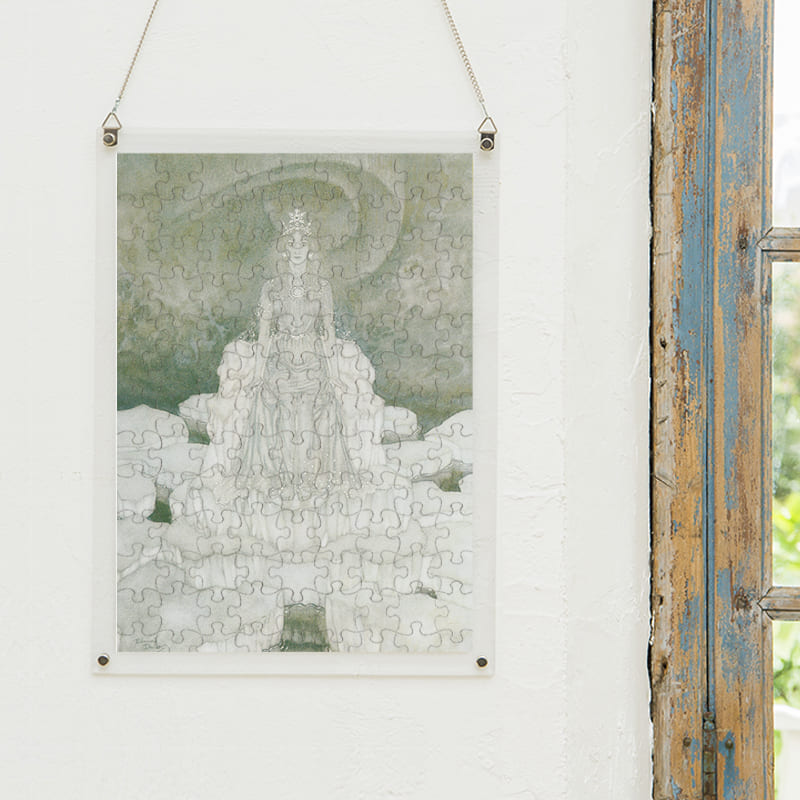 「氷の宮殿にいる雪の女王（エドマンド・デュラック）（エドマンド・デュラック）」パズルをインテリアとして飾る