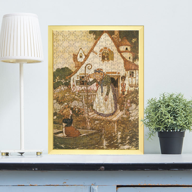 「魔法使いのおばあさんに出会うゲルダ（エドマンド・デュラック）（エドマンド・デュラック）」がジグソーパズルに