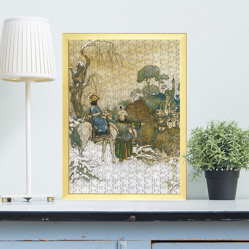 「野獣の館に娘のラ・ベルを連れていく商人の父（エドマンド・デュラック）（エドマンド・デュラック）」がジグソーパズルに