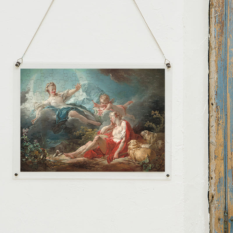 「ディアナとエンデュミオン（ジャン・オノレ・フラゴナール）」パズルをインテリアとして飾る