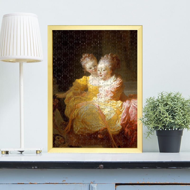 「二人の姉妹（ジャン・オノレ・フラゴナール）」がジグソーパズルに