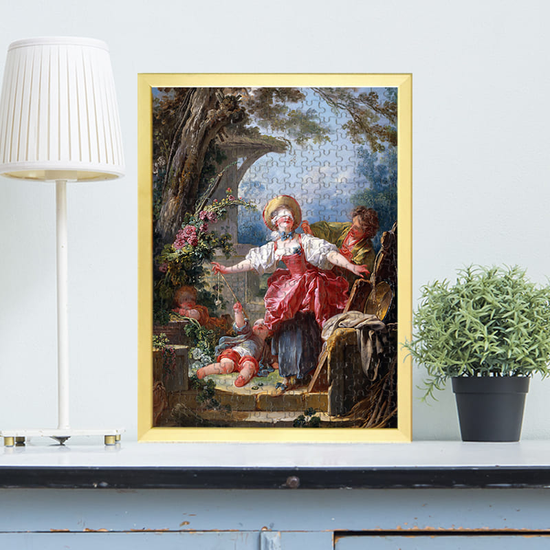 「目隠し鬼（ジャン・オノレ・フラゴナール）」がジグソーパズルに